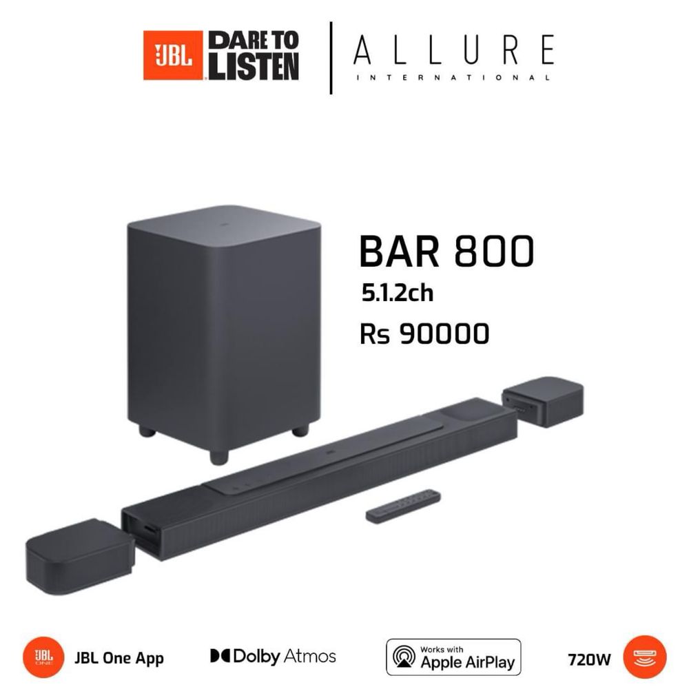 Саундбар JBL Bar 800 Домашний Кинотеатр 720W
