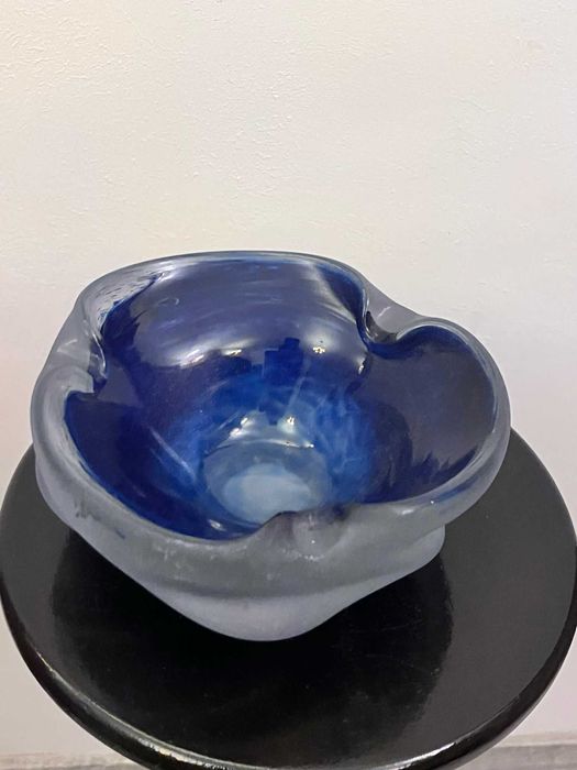 Centru de masa cristal bizonat MURANO bibelou bibelouri scrumiera