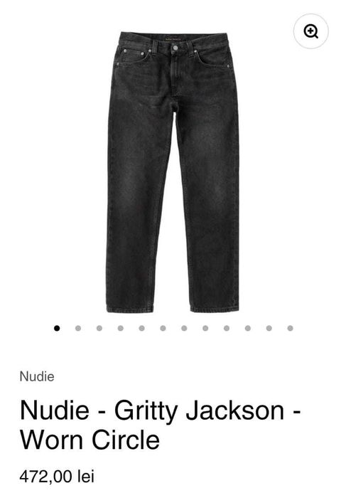 Gritty Jackson - Worn Circle W34-L30 (negru)