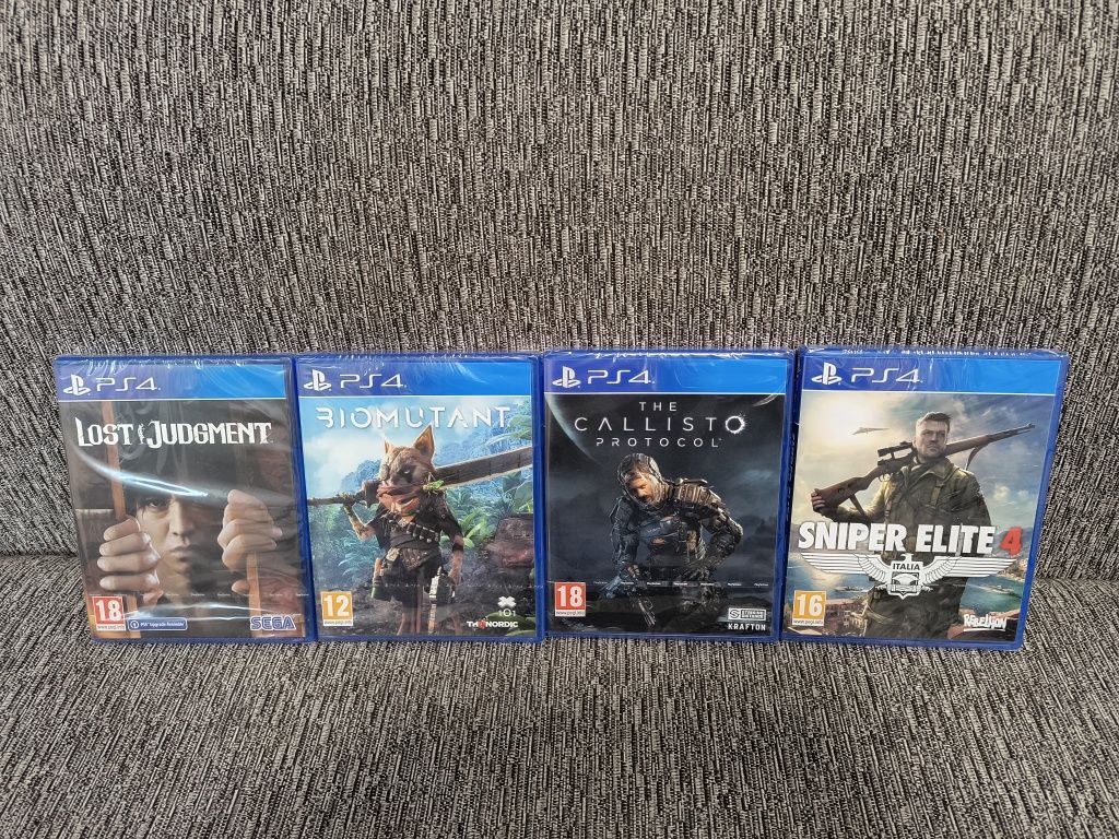Sniper Elite 4 , Callisto protocol, Biomutant, Lost Judgment PS4