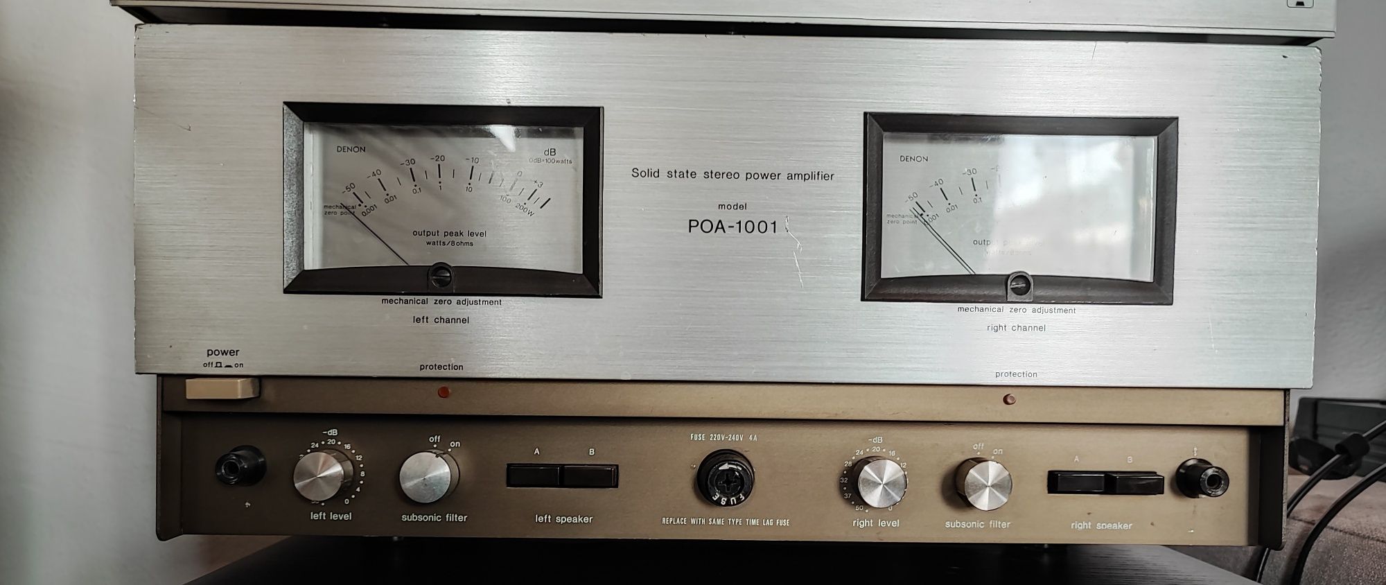 Denon POA-1001 și Realistic Stereo Frequency Equalizer 31-2000A
