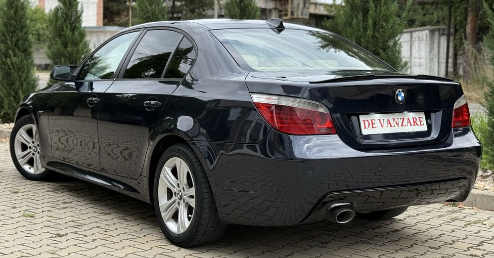 Bmw Seria 5 E60 520d LCi M-Pack 2008 Xenon Navi Piele Crem MonacoBlau