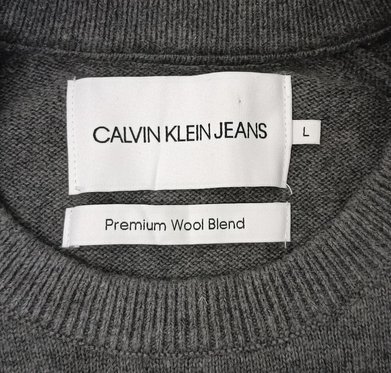 Calvin Klein Jeans Wool Pullover оригинален пуловер L вълнен памук