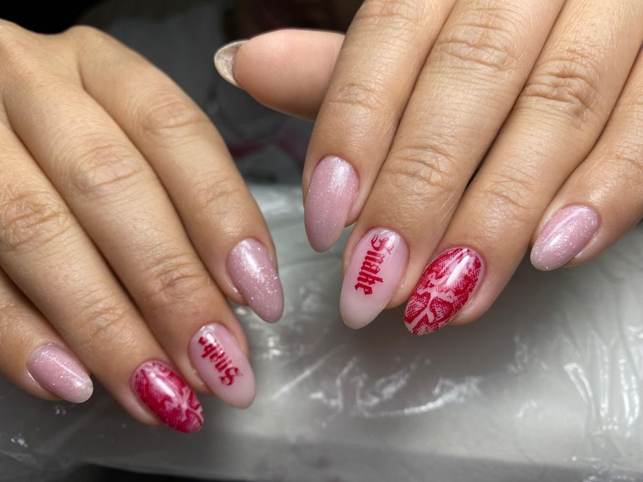 Маникюр+гель на дому.