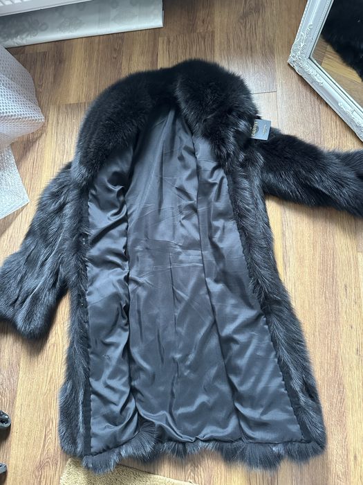 Haina blană naturala vulpe, calitate premium, marime 42/44