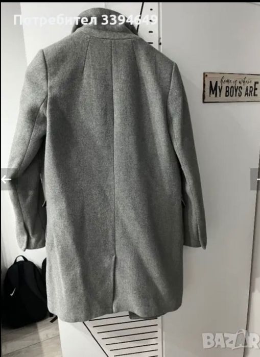 Палто на Зара в сив цвят