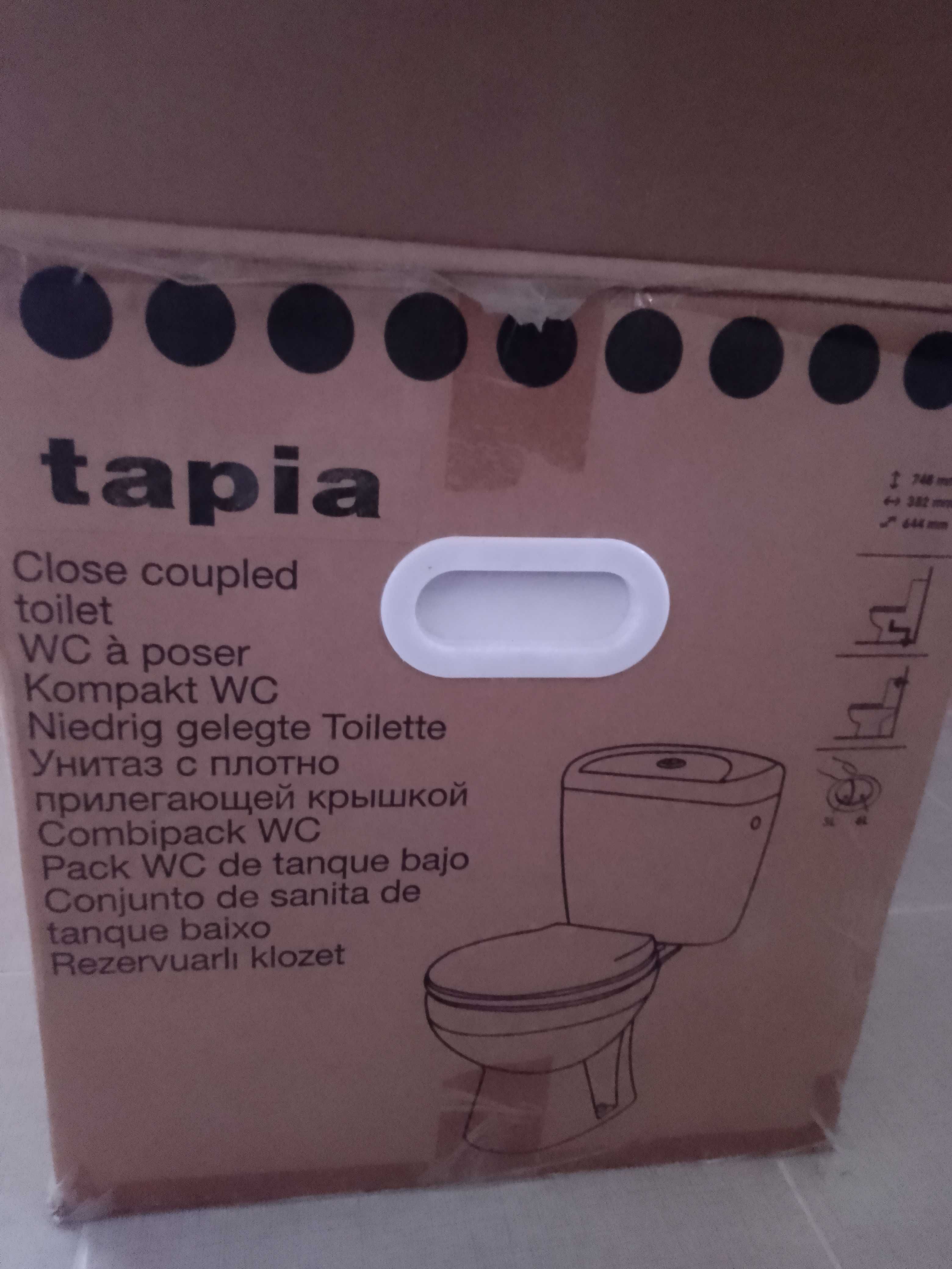 set vas wc cu rezervor și cu lavoar ceramic