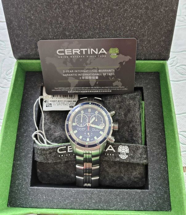 Certina DS Blue Ribbon Diver Chronograph
