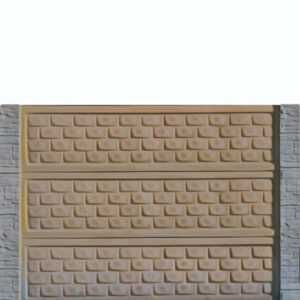 Panou gard beton inaltime 1,5 m, cu stalpi drepti