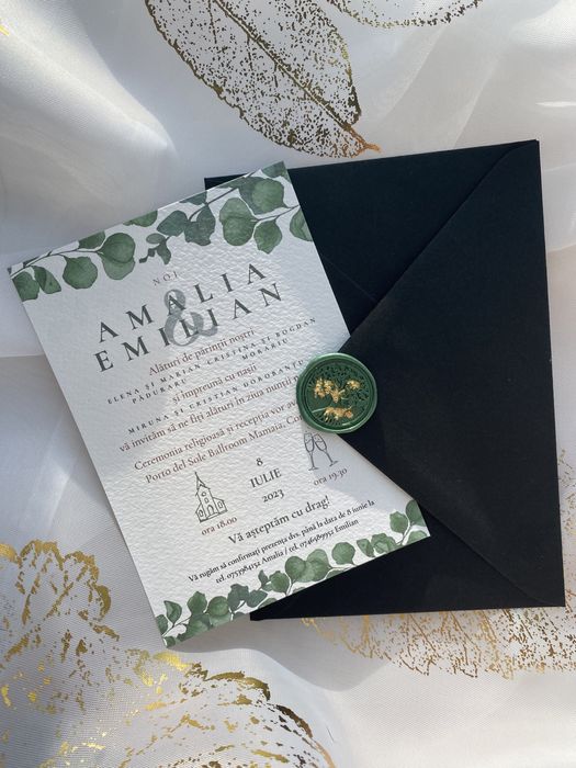 Invitații de nunta sau botez handmade