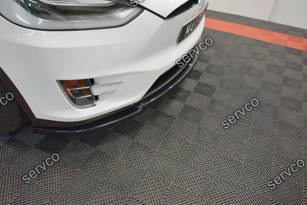 Prelungire splitter bara fata Tesla Model X 2015- v1 - Maxton Design