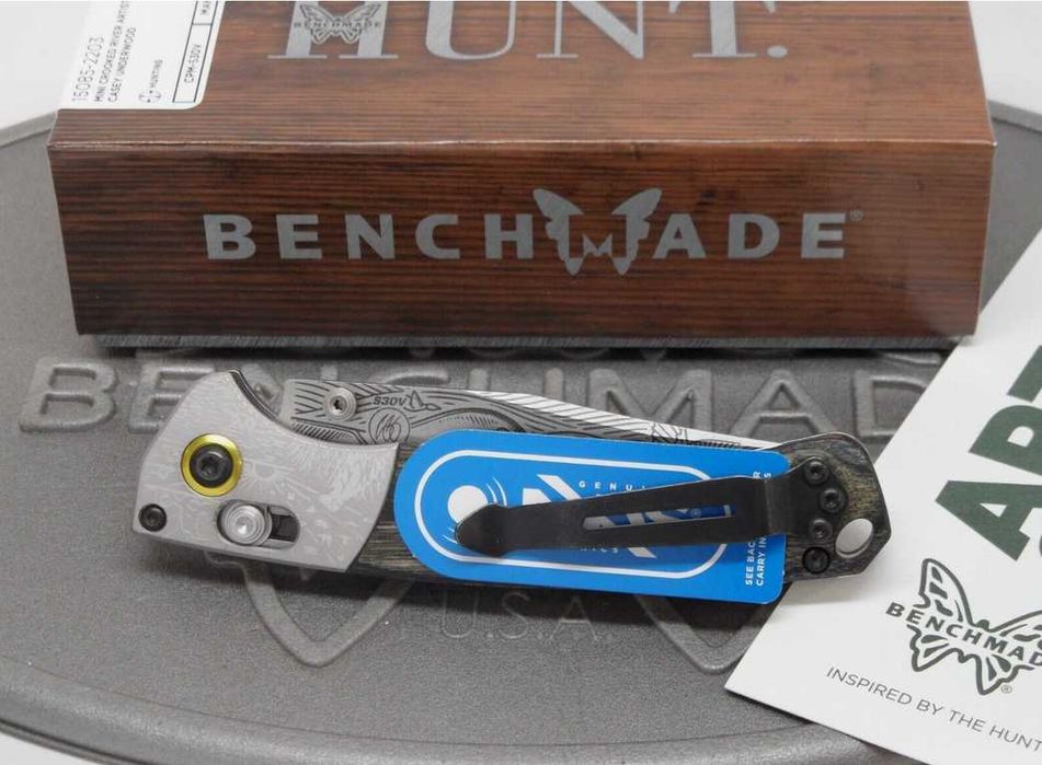 Cutit Benchmade Mini Crooked River Art Series - Livrare Gratuita