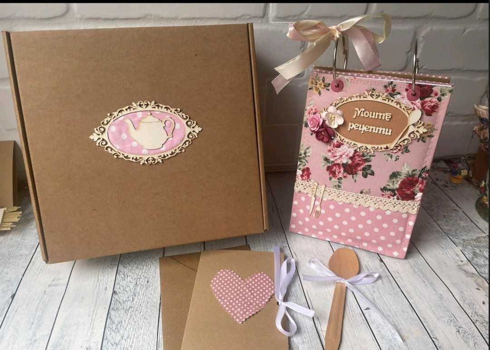 Рецептурник, ръчна изработка, розов