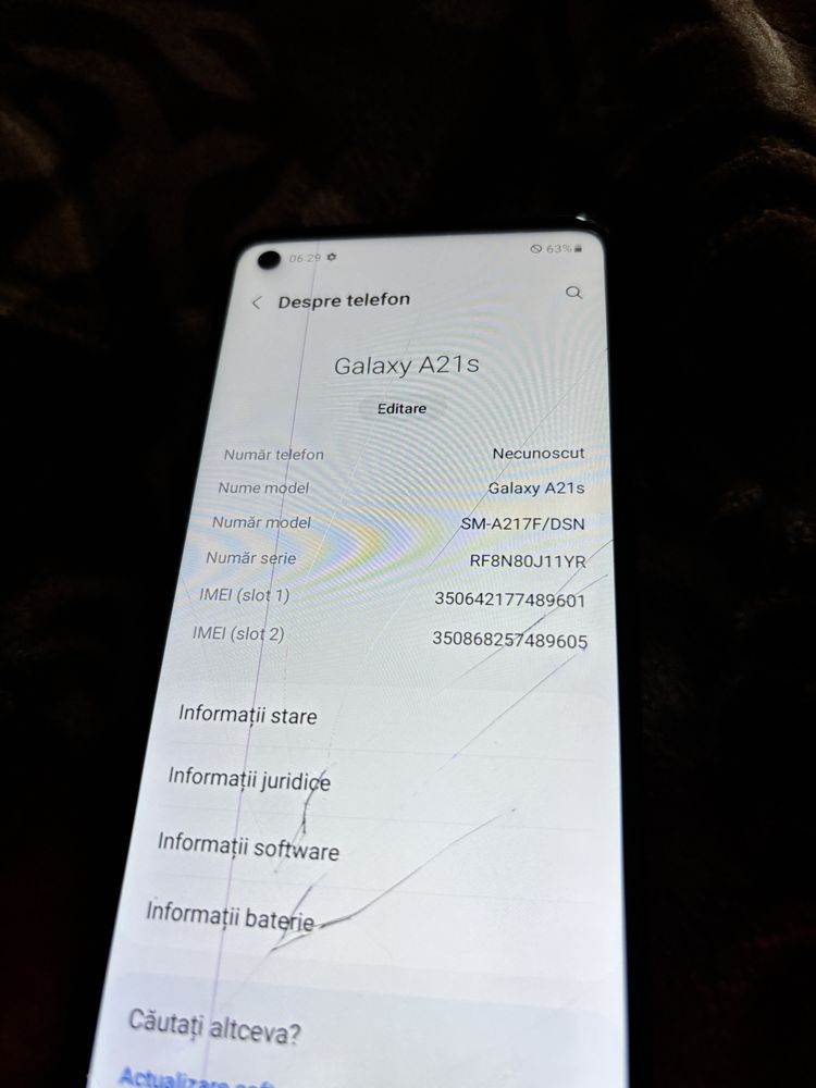 Samsung a21s pentru piese