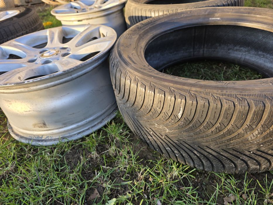 Jante bmw originale 17 cauciucuri Michelin alpin 5  215 55 17