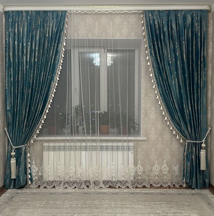 Продам штор тюльмен бірге 3*2,70
