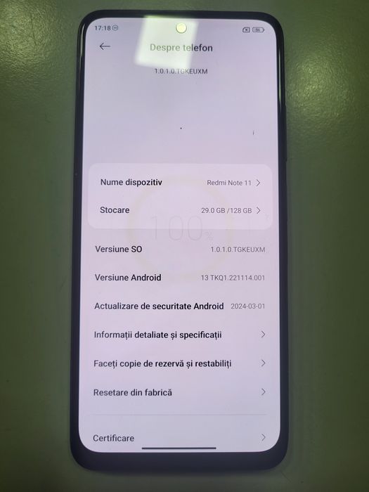 Xiaomi Redmi NOTE 11 Impecabil ca Nou Poze Reale