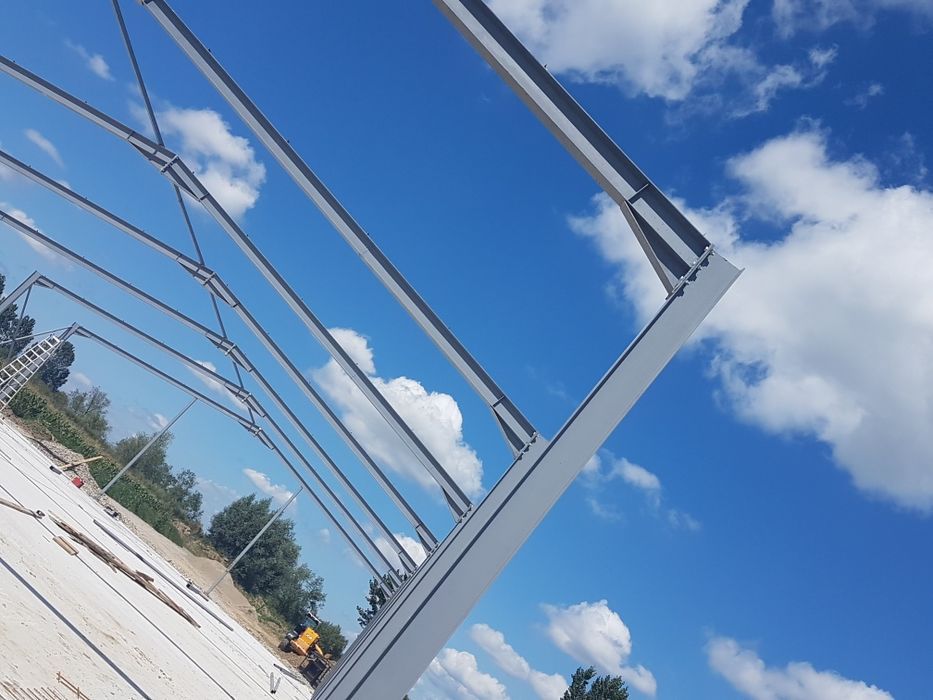 Vand hala metalica 12cu 21m cu stalpul de 4h din profile de 240
