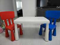 Детский столик и 2 стульчика от IKEA