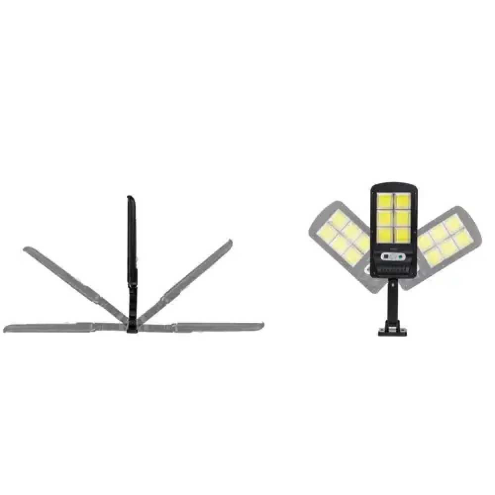 Лед соларна лампа с дистанционно и сензор за движение, соларен панел
