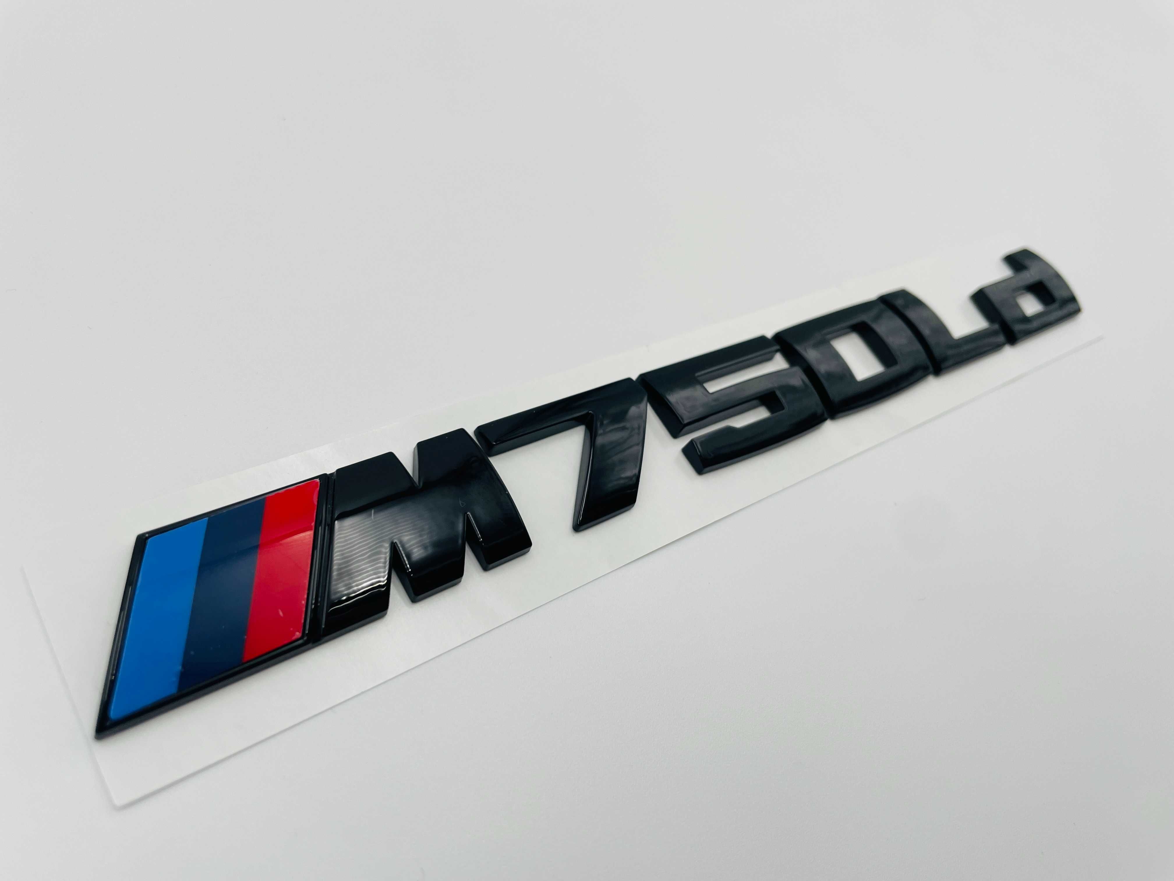 Emblema compatibila BMW M750Ld negru