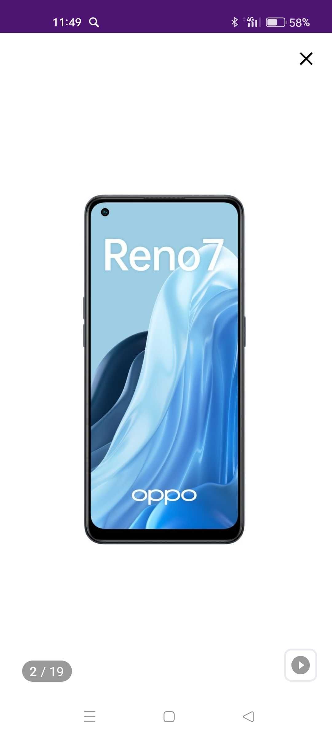 OPPO reno7 xolati yaxshi yangi telefon 4 oy bòldi olinganiga