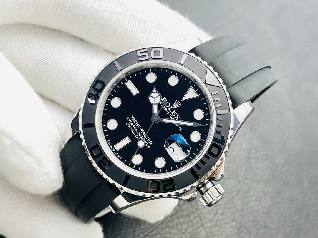 Rolex Yacht-Master 42mm сребро.каучук