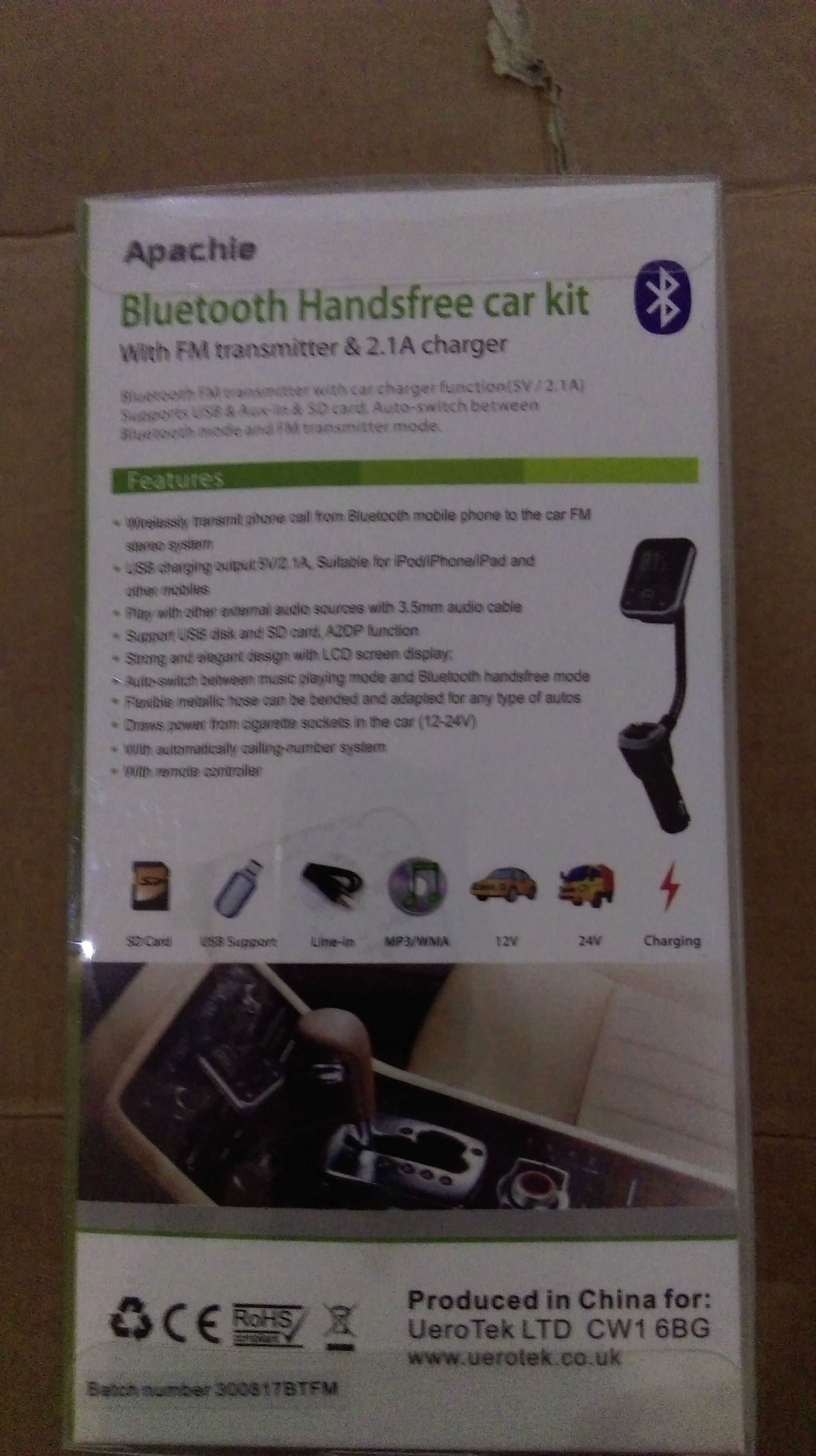 Modulator fm, incarcatoare auto 1  mufa USB