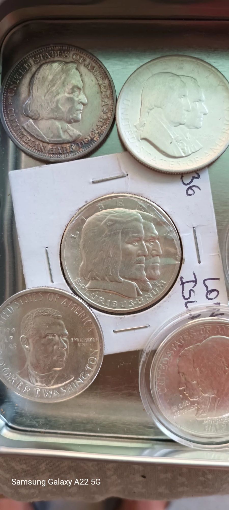 Монети Сащ half dollar Възпоменателни.Сребро.
