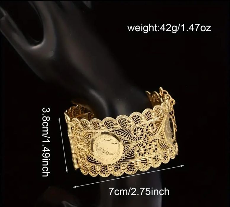 Brățară placata cu aur , bijuterii diferite calitate extra