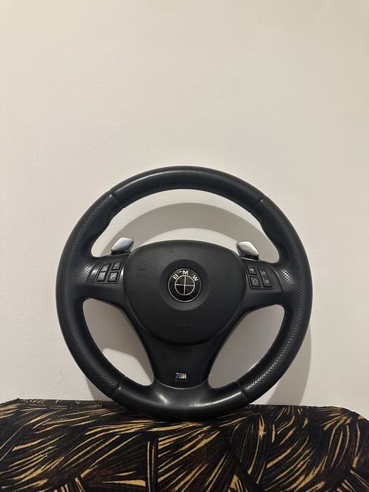 Volan E90 E91 E92 E93, M original cu padele si airbag