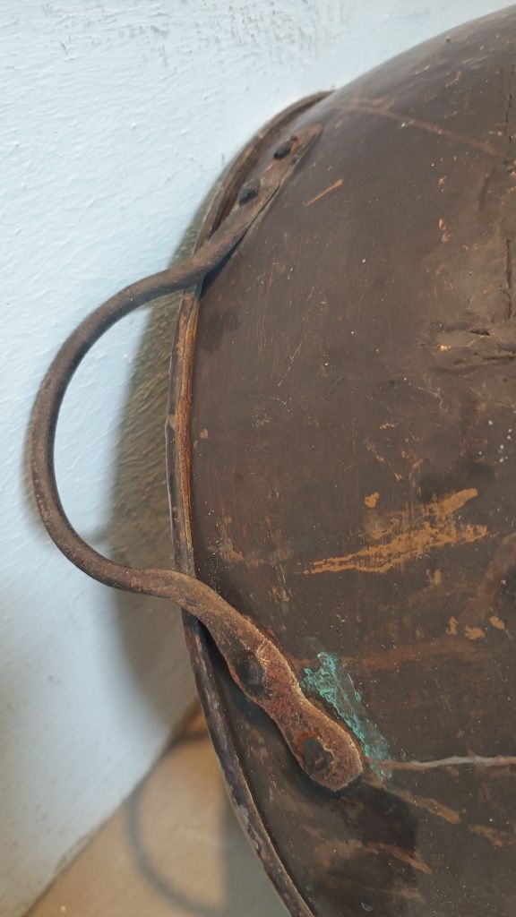 Продавам голяма стара калайдисана медна/бакърена каравана 63см / 18см