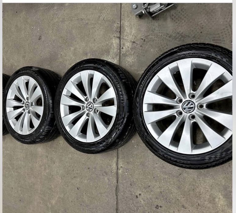Джанти 17 с летни гуми бартер за 16-ки с летни гуми