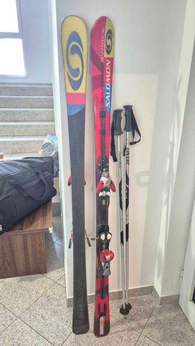 Ски Salomon 165 с автомати и щеки