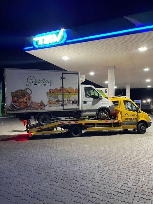 Tractari auto Bucuresti Ilfov Platforma auto Transport dube utilaje