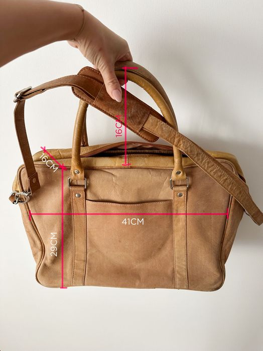 Geanta de piele pentru laptop Scaramanga handmade