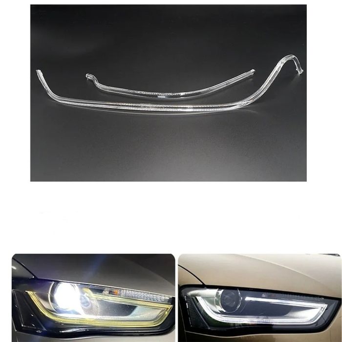 DRL, fibra optica, lumina de zi audi a4 a5 q5