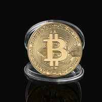 Bitcoin Биткойн колекционерска позлатена монета Промоция