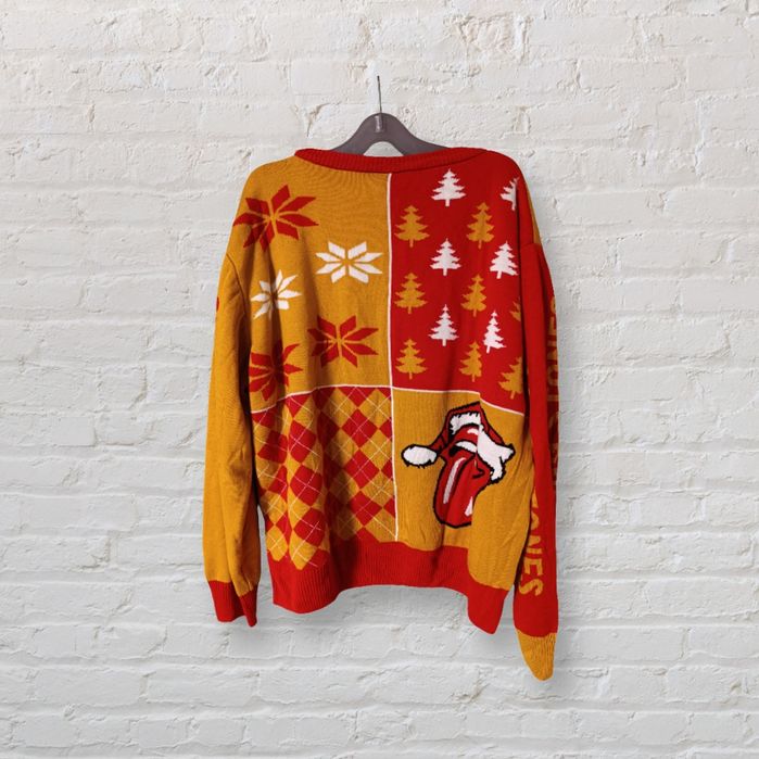 Коледен пуловер на Rolling stones