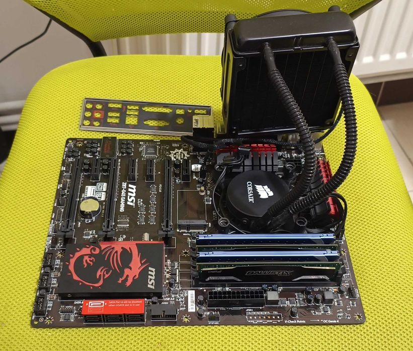 placa de baza MSI Z87-G45 Gaming + Core i7-4770K + 16GB + AIO Corsair