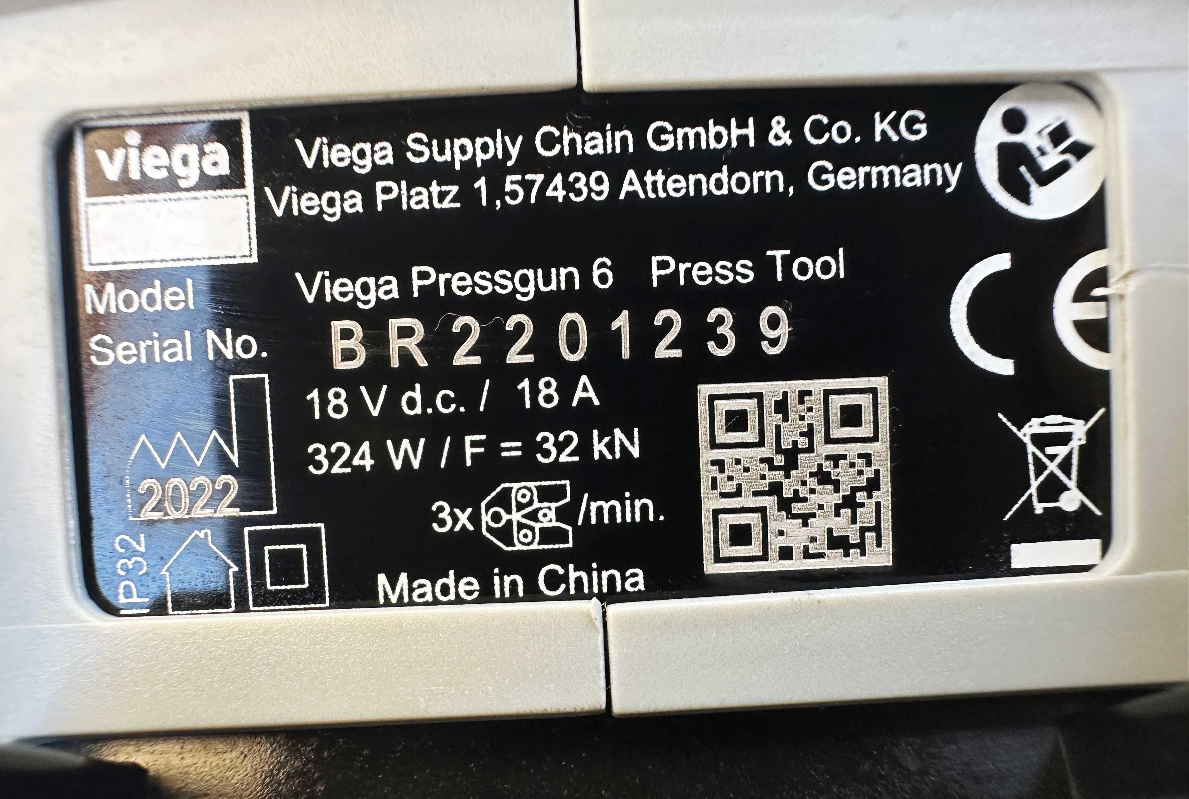 Viega Pressgun 6 - Нова акумулаторна преса за тръби