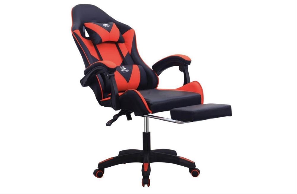 Scaun de gaming noi cu suport de picioare