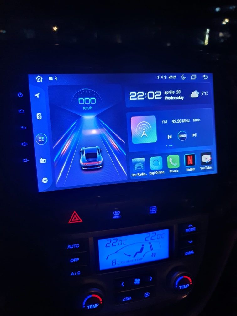 Navigatie DVD GPS Android 12 !!! 8CORE , 4G Hyundai Santa Fe