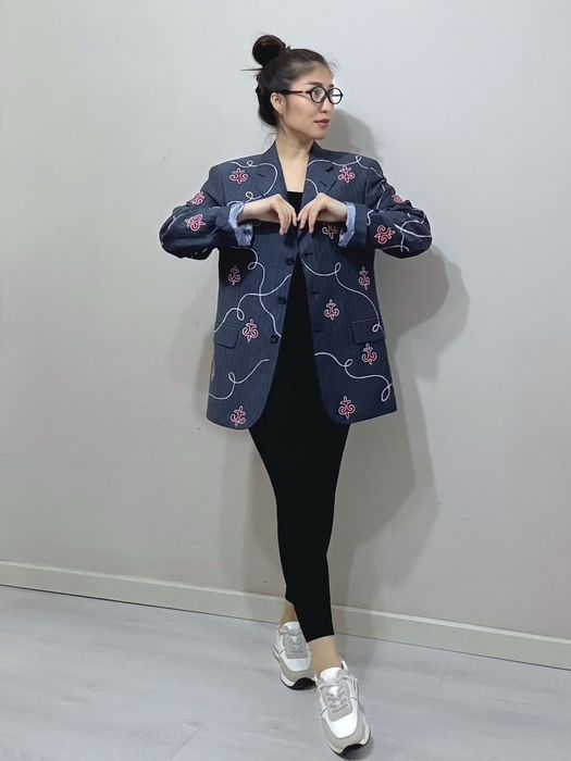 Костюмы оверсайз, ручная роспись