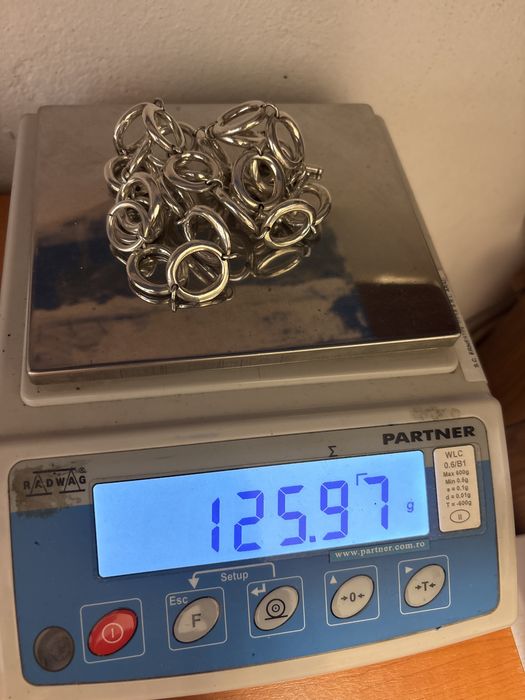 Bratara si lant set argint