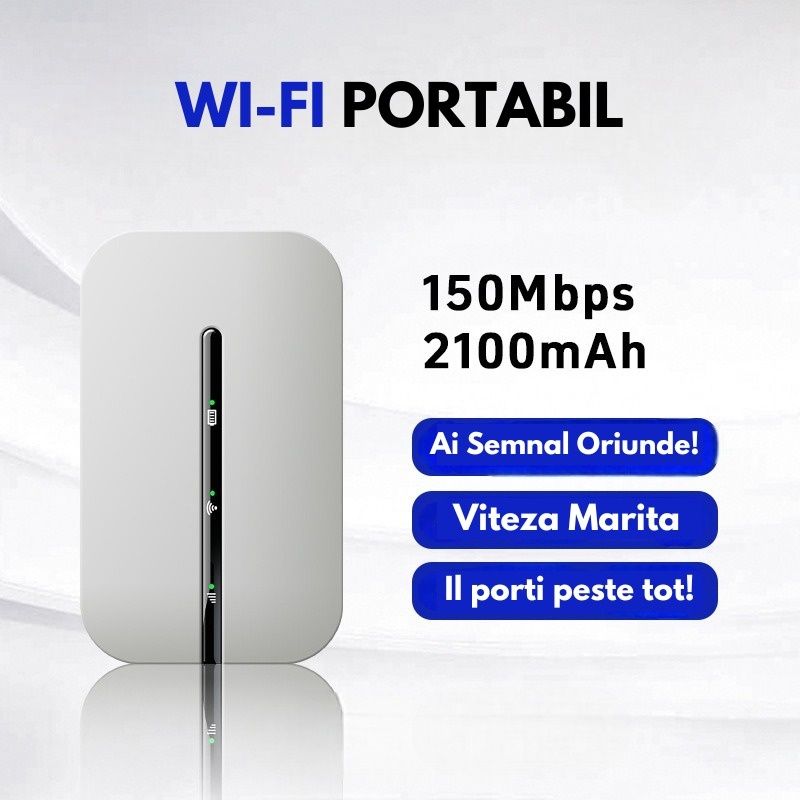 Router Wi-Fi 4G Portabil, 150Mbps, Rapid, Usor de Folosit