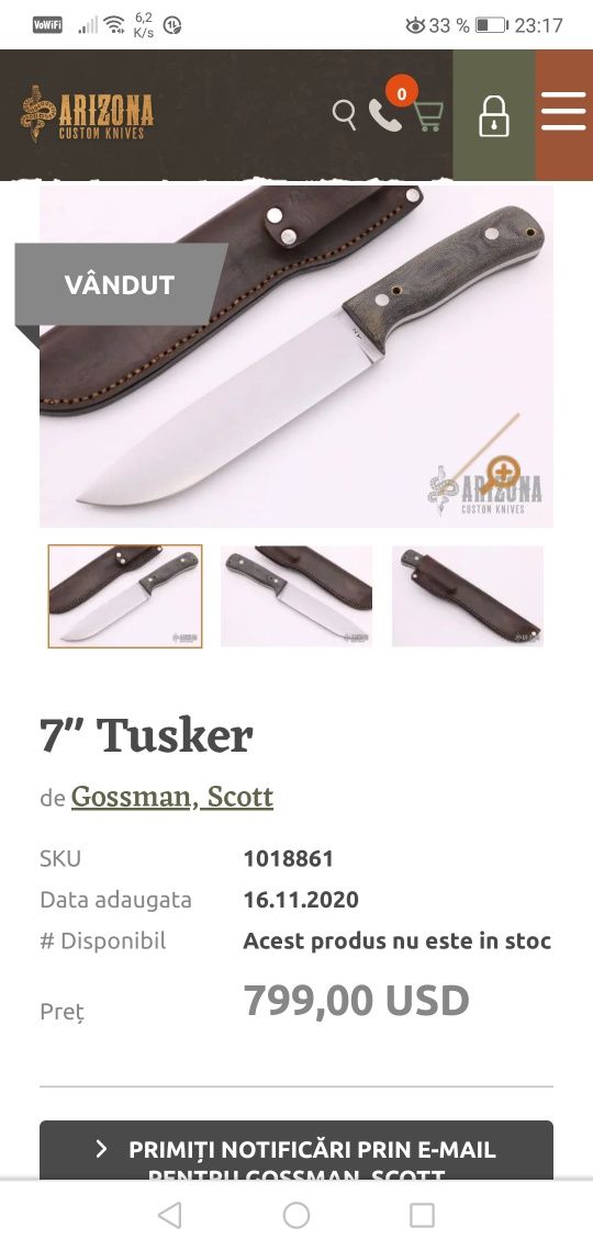 Knife Tusker Germania