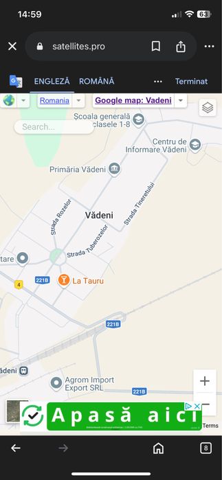 Teren de vanzare in Comuna Vadeni ,sat Vadeni.