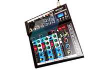 Mixer audio profesional neamplificat Consola DJ 4/7/8 canale Bluetooth