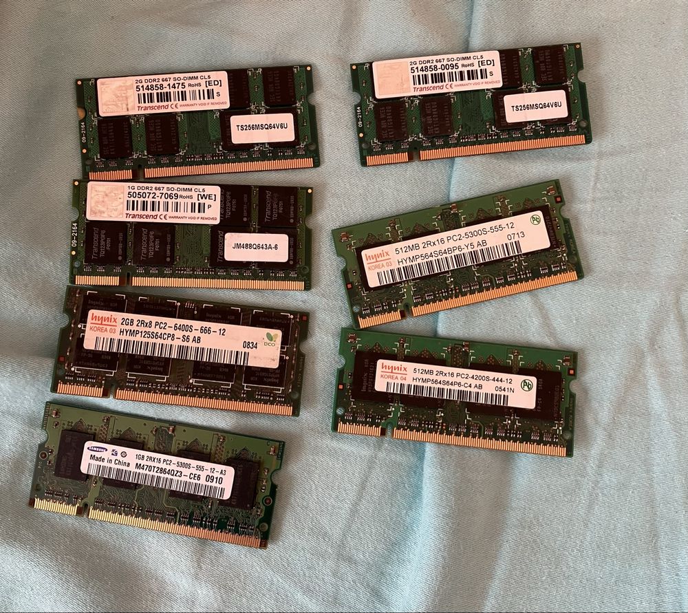 ЛОТ DDR2 стикове за десктоп и лаптоп